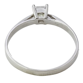 Platinum Diamond 0.50ct solitaire Ring size U